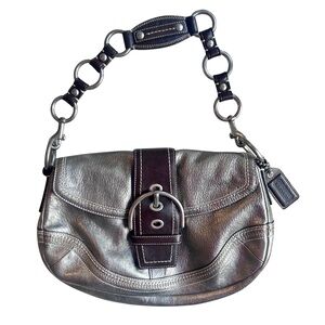 Coach 10595 Soho Metallic Leather Buckle Hobo Bag